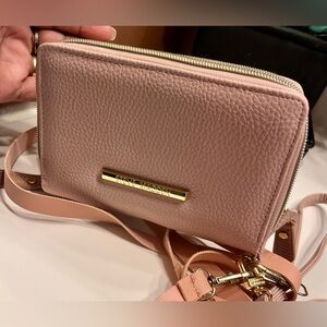 Steve Madden Pink wallet with Gold Accents